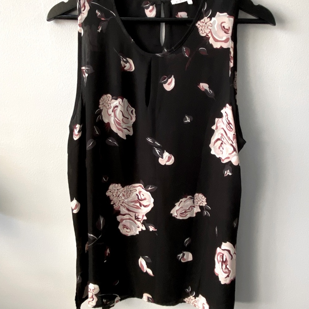Floral Keyhole Blouse